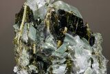 Epidote Crystals with Chlorite Included Adularia - Pakistan #175090-2